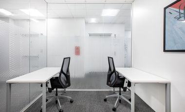 Alquiler de oficinas bellamente diseñadas para 3 personas en Bogota, Connecta 80