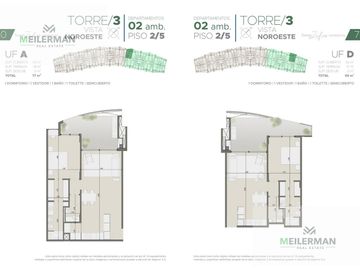 Torres Zafiro Nordelta: Departamento 2 ambientes