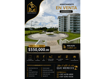 APARTAMENTO EN VENTA | SHERMAN II | BIJAO BEACH CLUB & RESIDENCES