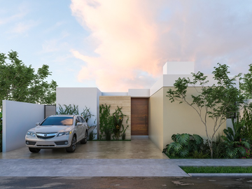 Estrena Casa de Una Planta en Dzitya, Mérida, Yucatán.