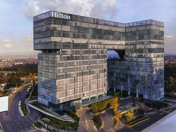 Oficina en renta  388m2-TORRE SAMARA SANTA FE- OBRA GRIS