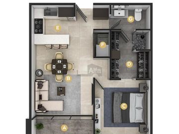 Departamento en renta Torre Tres Puertas, San Jerónimo, Monterrey, Nuevo León