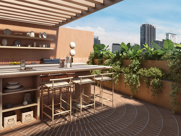 Departamento de 30 m2 en Juárez con terraza PreVenta