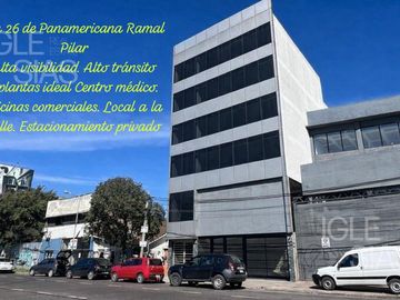 Oficinas y local en  venta en Don Torcuato sobre Colectora Panamericana Tigre