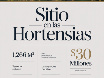 ATENCION INVERSIONISTAS, VENTA DE SITIO DE 1260 M2 URBANO