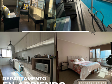 ARRIENDO EXCLUSIVO DEPTO FULL AMOBLADO EN AV BRASIL