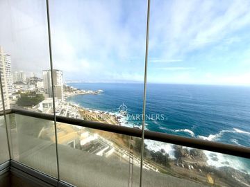 Linda vista al Mar y a Valparaíso en Reñaca Norte