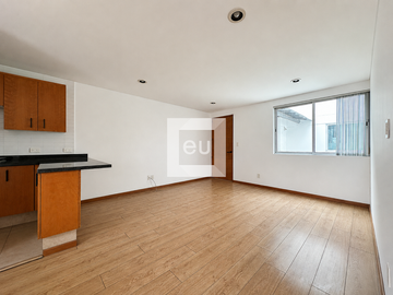 Departamento con roof garden privado en renta en Roma Norte