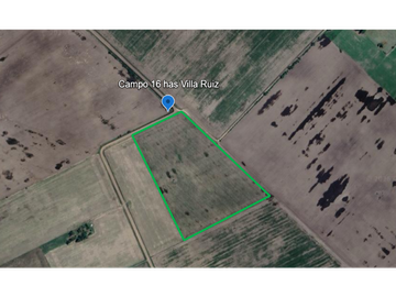 campo de 16 has agricolas en venta en villa ruiz