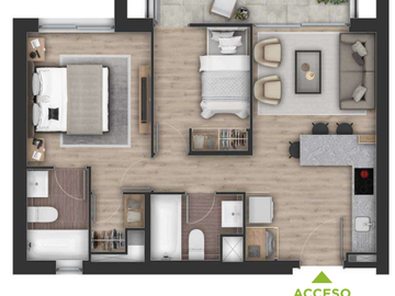 ESTUDIO, 1 Y 2 DORMITORIOS - DISPONIBLE PARA ENTREGA INMEDIA