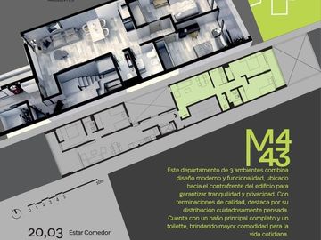 VENTA -Depto en pozo - 2 Dorm. +amenitis - B Norte