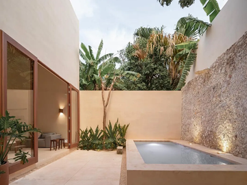 CASA EN RENTA MERIDA, CENTRO BARRIO SANTA ANA, VILLAS 72, AMUEBLADA, DISPONIBLE.