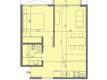 Departamento 2 ambientes Temperley Oeste