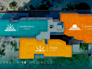 Departamento(Sunset Tower) en Venta en Kinaru Beach Front, Sisal, Yucatán