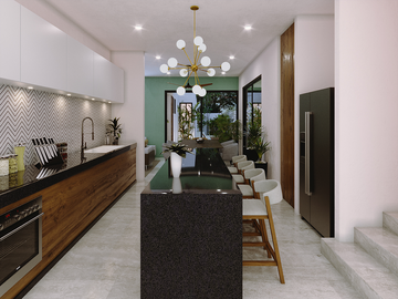 En venta casa de 3 habitaciones en una planta en Viladiu, Cholul. Mérida