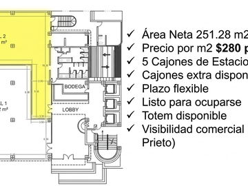 Oficina Corporativa en Renta – Morones Prieto, Lomas de San Francisco (251m²)