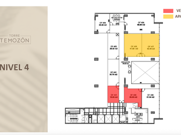 Oficina en Venta en Torre Temozón, Temozón Norte