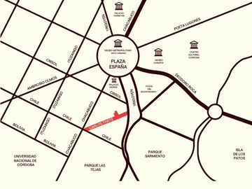 Departamento de diseño, todo amoblados a metros de Plaza España.