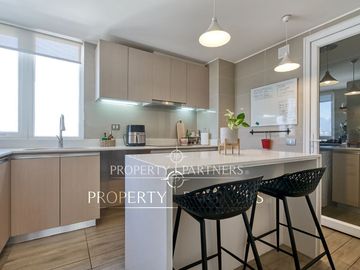 Exclusivo depto en venta en ñuñoa. Vista despejada.