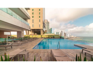 Se vende apartamento amoblado, para uso mixto, Bocagrande, Cartagena