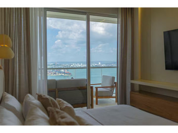 Se vende apartamento amoblado, para uso mixto, Bocagrande, Cartagena