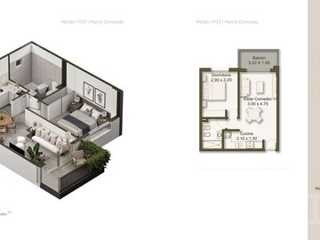 DEPARTAMENTOS DE 1, 2 Y 3 AMB, A ESTRENAR, EN MARTIN CORONADO