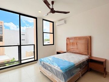 Departamento amueblado en renta en Santa Gertrudis Copó,2rec, alberca y pet park