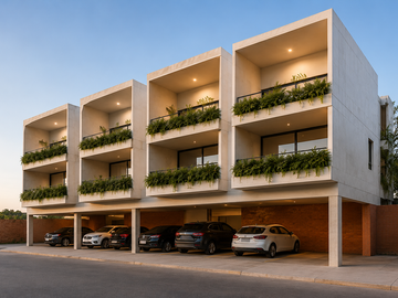 Departamento Nuevo de 1 Recámara con Piscina o Rooftop en Cholul,Mérida Yuc.