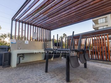 Gran departamento mariposa en condominio Laguna, MACUL