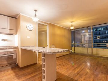 Gran departamento mariposa en condominio Laguna, MACUL