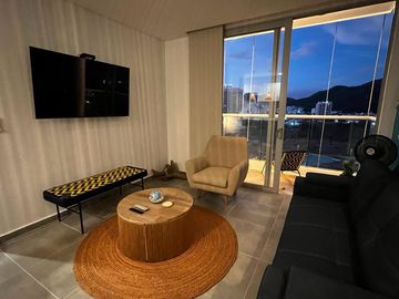 Apartamento en venta de 2 habitaciones con balcón en Santa marta, Playa Salguero.