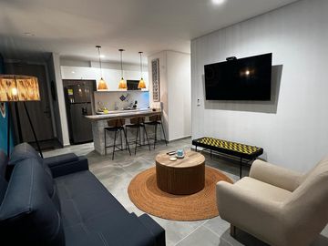 Apartamento en venta de 2 habitaciones con balcón en Santa marta, Playa Salguero.