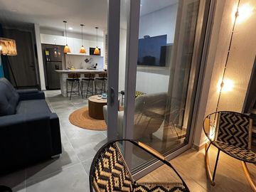 Apartamento en venta de 2 habitaciones con balcón en Santa marta, Playa Salguero.