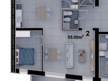 VENTA 3 AMB DE 55m POZO CONSTITUCION 07/26 OPORT!