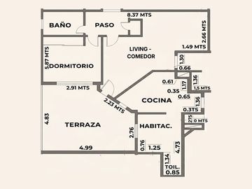 DEPARTAMENTO EN VENTA EN CABALLITO 3 AMBIENTES
