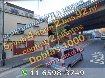 OPORTUNIDAD, A REFACCIONAR - PH en Venta en Parque Chacabuco 5 ambientes 4 dormitorios 2 baños 92 m2 contrafrente 2 plantas - Doblas 1000