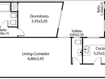 VENTA RECOLETA DEPTO SEMIPISO 3 AMB + DEP. BAULERA