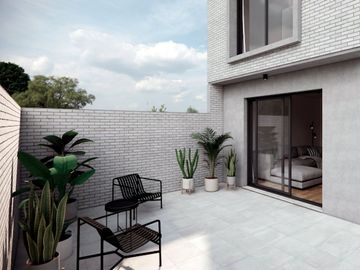 VENTA DEPTO SEMIPISO 2 DORMIS C PATIO D POZO