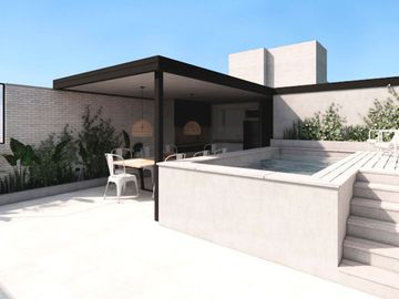 VENTA DEPTO SEMIPISO 2 DORMIS C PATIO D POZO