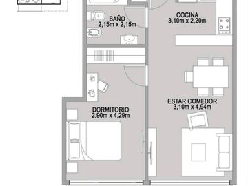 DOS AMBIENTES, VILLA URQUIZA, VENTA EN POZO!!!