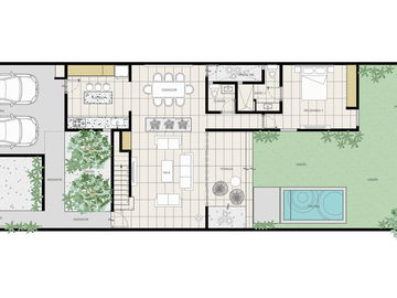 Casa en venta totalmente equipada en Cholul, Mérida.