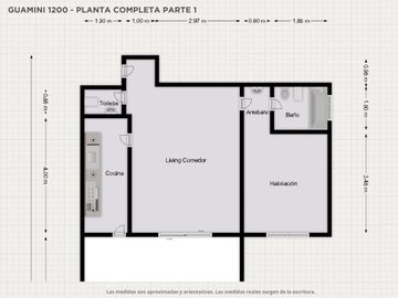 2 Ambientes c/ Patio, Quincho y Cochera en Liniers