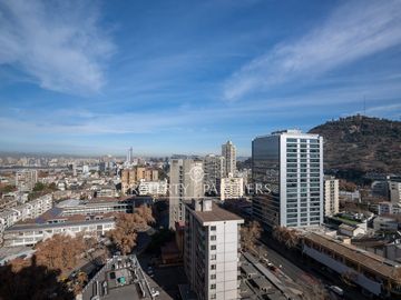 Departamento amoblado en arriendo con vista despejada Metro Manuel Montt Providencia
