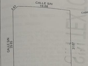 Terreno en Esquina Vista a 3 Calles en Venta en Temozón Norte