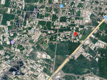 Terreno dentro de privada en cholul