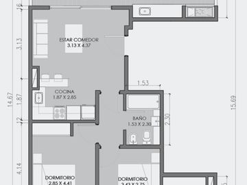 VENTA DEPTO 3 AMB RECOLETA CON BALCON A ESTRENAR