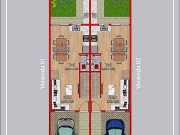 VENTA TRIPLEX 4 AMB. C/COCHERA, PARQUE Y PARRILLA