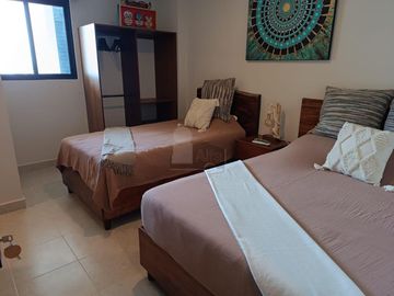 Departamento completamente amueblado 2 recámaras 2 baños Zona Av. Nader, Cancún