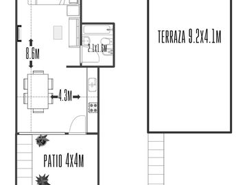 PH EN VENTA VILLA BALLESTER 2 AMBIENTES- TERRAZA