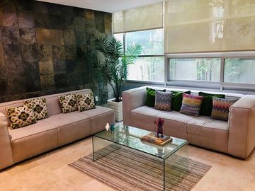 DEPARTAMENTO AMUEBLADO EN RENTA EN COLONIA DEL VALLE